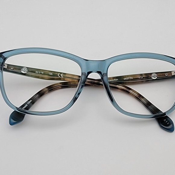 Calvin Klein CK5774 413 Platinum Azure Eyeglasses Frame w/ Case 52-16-135 - Picture 12 of 16